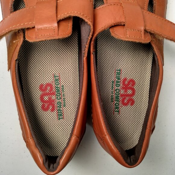 SAS San Antonio Shoes Roamer Shoes Women 11 N Narrow Brown Leather Mary Janes - Picture 9 of 16